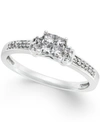 PROMISED LOVE DIAMOND PROMISE RING IN 10K WHITE GOLD (1/4 CT. T.W.)