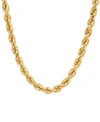 ITALIAN GOLD ROPE CHAIN 30" NECKLACE (4MM) IN 14K GOLD