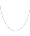 Giani Bernini Sterling Silver Necklace, 24" Dot Dash Link In Silver
