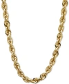 ITALIAN GOLD 24" GLITTER ROPE NECKLACE (5-1/2MM) IN 14K GOLD