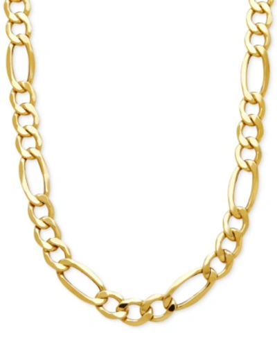 Italian Gold Men's Figaro Link Chain Necklace (7-1/5mm) In 10k Gold In Yellow Gold