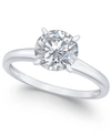 ARABELLA CUBIC ZIRCONIA (3-1/3 CT. T.W.) SOLITAIRE ENGAGEMENT RING IN 14K WHITE GOLD