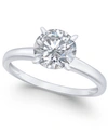 Arabella Cubic Zirconia (3-1/3 Ct. T.w.) Solitaire Engagement Ring In 14k White Gold In White Gold