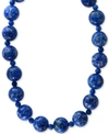 Effy Collection Effy Lapis Lazuli (4 & 12mm) Beaded Collar Necklace In 14k Gold In Yellow Gold