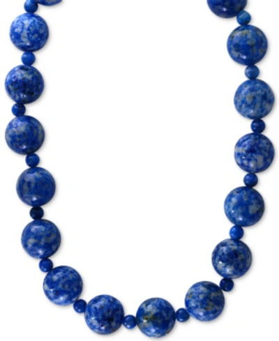 Effy Collection Effy Lapis Lazuli (4 & 12mm) Beaded Collar Necklace In 14k Gold In Yellow Gold
