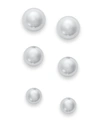 Giani Bernini Set Of 3 Ball Stud Earrings In Sterling Silver, Created For Macy's In Silver