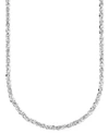 ITALIAN GOLD 14K WHITE GOLD 16" PERFECTINA CHAIN NECKLACE (1-1/8MM)