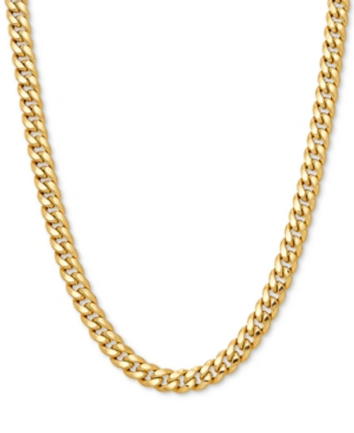 Italian Gold Curb Link 24" Chain Necklace In 10k Gold In Yellow Gold