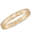 ITALIAN GOLD STRETCH BANGLE BRACELET IN 14K YELLOW, WHITE OR ROSE GOLD, MADE IN ITALY