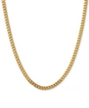 Italian Gold Curb Link 22" Chain Necklace In 14k Gold In Yellow Gold