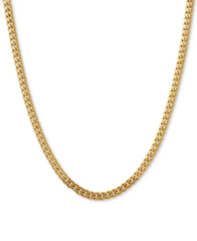 Italian Gold Curb Link 22" Chain Necklace In 14k Gold In Yellow Gold