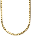 ITALIAN GOLD LARGE ROUNDED BOX-LINK 22" CHAIN NECKLACE (3.5MM) IN 14K GOLD