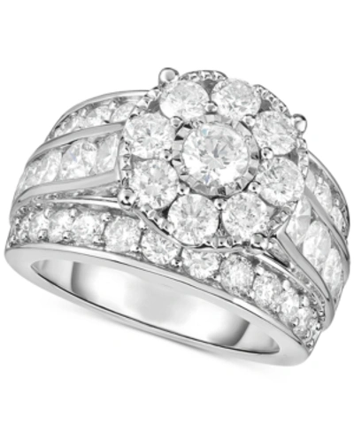 Trumiracle Diamond Flower Cluster Engagement Ring (4 Ct. T.w.) In 14k White Gold