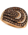 Le Vian Chocolatier Diamond Spiral Statement Ring (1-1/5 Ct. T.w.) In 14k Rose Gold In Rose Gold