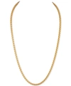 Esquire Men's Jewelry 2-pc. Set Box Link 22" Chain Necklace And Bracelet In 14k Gold-plated Sterling Silver, Created For M In Gold