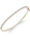 Arabella Sterling Silver Cubic Zirconia Bangle Bracelet (1-3/4 Ct. T.w.) (also Available In 14k Gold Over Ste In Gold Over Silver