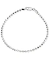 Giani Bernini Beaded Chain Bracelet In Sterling Silver, Created For Macy's In Silver