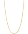 Italian Gold Figaro Link Chain 22" Necklace (2-3/8mm) In 10k Gold In Yellow Gold