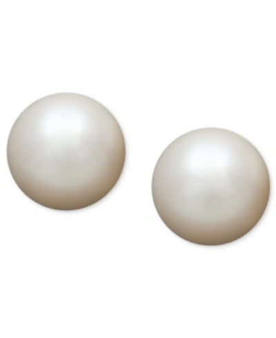 Belle De Mer Pearl Earrings, 14k Gold Aa Akoya Cultured Pearl Stud Earrings (5-1/2mm) In No Color