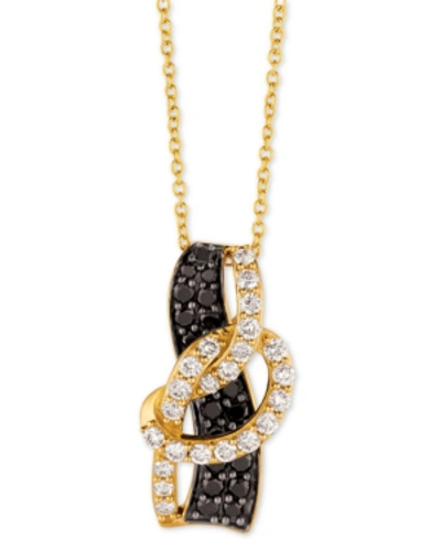 Le Vian Exotics Diamond Loop 18" Pendant Necklace (1 Ct. T.w.) In 14k Gold In Yellow Gold