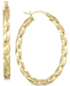 SIMONE I. SMITH TWIST HOOP EARRINGS IN 18K GOLD OVER STERLING SILVER