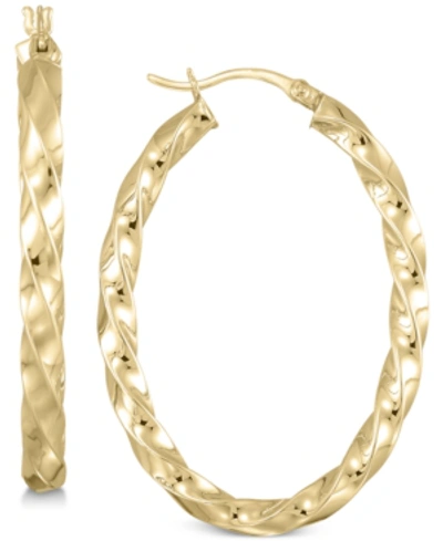 Simone I. Smith Twist Hoop Earrings In 18k Gold Over Sterling Silver In Gold Over Silver