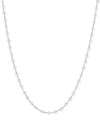 Effy Collection Effy Cultured Freshwater Pearl (3mm) Statement Necklace In 14k Gold, 14k White Gold Or 14k Rose Gold In White Gold