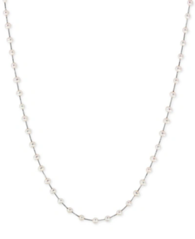 Effy Collection Effy Cultured Freshwater Pearl (3mm) Statement Necklace In 14k Gold, 14k White Gold Or 14k Rose Gold