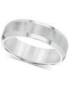 Triton Men's Stainless Steel Ring, Smooth Comfort Fit Wedding Band In Steel
