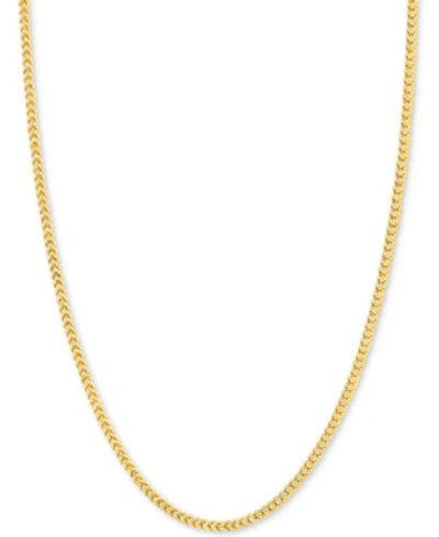 Italian Gold 24" Franco Chain Necklace (1-7/8mm) In 14k Gold