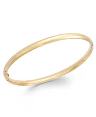 Italian Gold Stackable Bangle Bracelet In 14k Gold In Yellow Gold
