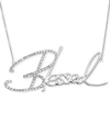 SIMONE I. SMITH CRYSTAL "BLESSED" PENDANT NECKLACE IN PLATINUM OVER STERLING SILVER, 18" + 4" EXTENDER (ALSO AVAILAB