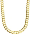 ITALIAN GOLD CURB CHAIN LINK NECKLACE 24" IN SOLID 10K GOLD (10 MM)
