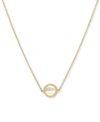 ARABELLA MOTHER-OF-PEARL 17" PENDANT NECKLACE IN 14K GOLD