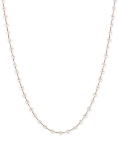 Effy Collection Effy Cultured Freshwater Pearl (3mm) Statement Necklace In 14k Gold, 14k White Gold Or 14k Rose Gold