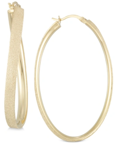 Simone I. Smith Simone I Smith Satin-finished Hoop Earrings In 18k Gold Over Sterling Silver In 18k Gold Over Silver