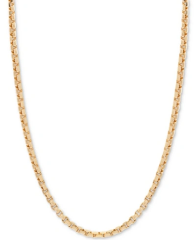 ITALIAN GOLD 18" ROUND BOX LINK CHAIN NECKLACE (1-1/2 MM) IN 14K GOLD