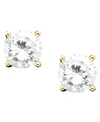 Giani Bernini 18k Gold Over Sterling Silver Earrings Cubic Zirconia Round Stud Earrings 4 8mm In Gold