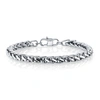 HE ROCKS 6MM WHEAT CHAIN STAINLESS STEEL BRACELET, 8.5"