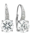 GIANI BERNINI CUBIC ZIRCONIA LEVERBACK EARRINGS IN STERLING SILVER, 18K GOLD OVER STERLING SILVER OR 18K ROSE GOLD