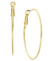 Inc International Concepts Large 2" Gold Tone Wire Hoop Earrings, Created For Macy's In Gold
