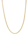 Italian Gold Wheat Link 22" Chain Necklace In 14k Gold In Yellow Gold