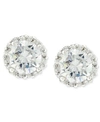 Giani Bernini Pave Cubic Zirconia Stud Earrings (1-3/4 Ct. T.w.) In Sterling Silver, Created For Macy's In Silver