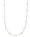 EFFY COLLECTION EFFY CULTURED FRESHWATER PEARL STATION 18" NECKLACE IN 14K GOLD (5-1/2MM)
