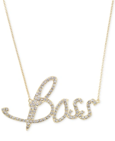 Simone I. Smith Crystal Boss Pendant Necklace In 18k Gold Over Sterling Silver In Yellow