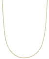 ITALIAN GOLD 16" FLAT ROLO CHAIN NECKLACE (1-3/8MM) IN 14K GOLD