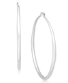 Inc International Concepts Inc Extra Large 2.75" Gold-tone Hoop Earrings, Created For Macy's In Rhodium