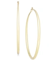 Inc International Concepts Extra Large 3-1/6" Gold-tone Slim Extra Large Hoop Earrings , Created For Macy's In Gold