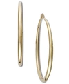 INC INTERNATIONAL CONCEPTS EXTRA LARGE 2-1/2" GOLD-TONE HOOP EARRINGS