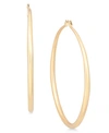 INC INTERNATIONAL CONCEPTS EXTRA LARGE 2-3/4" GOLD-TONE HOOP EARRINGS, CREATED FOR MACY'S